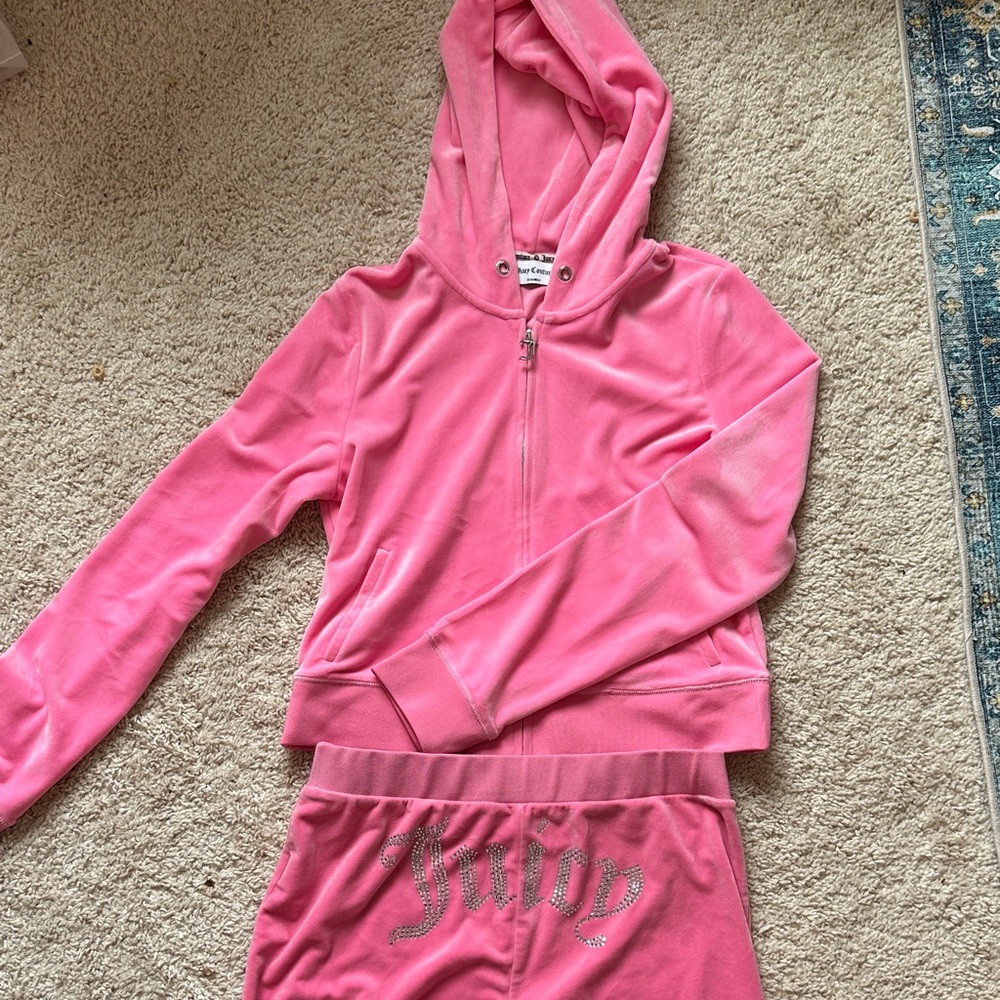 Juicy Couture Womens Tracksuit Bubblegum Pink